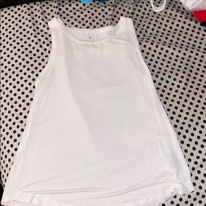 American Eagle Dressy White Tank Top